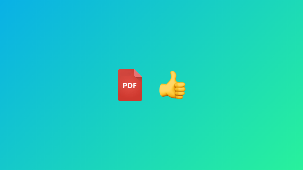 Advantages of PDF